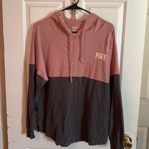 💖LOVE🌸PINK💖 L/Slv T-Shirt Hoodie, SMALL